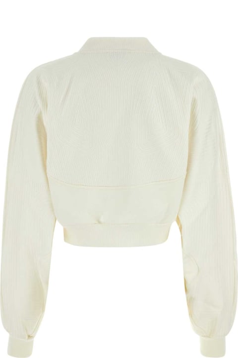 Fleeces & Tracksuits for Women Off-White Ivory Cotton Oversize Sweatshirt