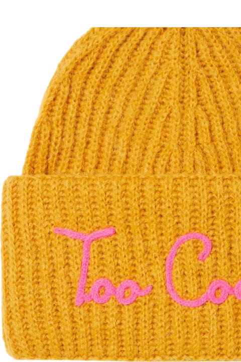Fashion for Kids MC2 Saint Barth Woman Brushed And Ultra Soft Beanie With Too Cool Embroidery