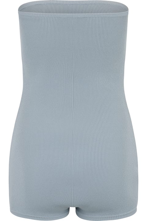 Fashion for Men RED Valentino Short Jumpsuit Without Straps In Blue, Casual And Versatile.