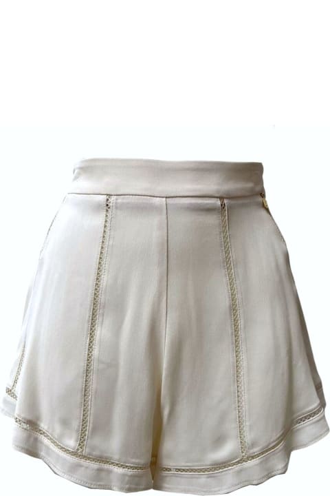 Elisabetta Franchi Pants & Shorts for Women Elisabetta Franchi Logo Detailed High Waisted Shorts