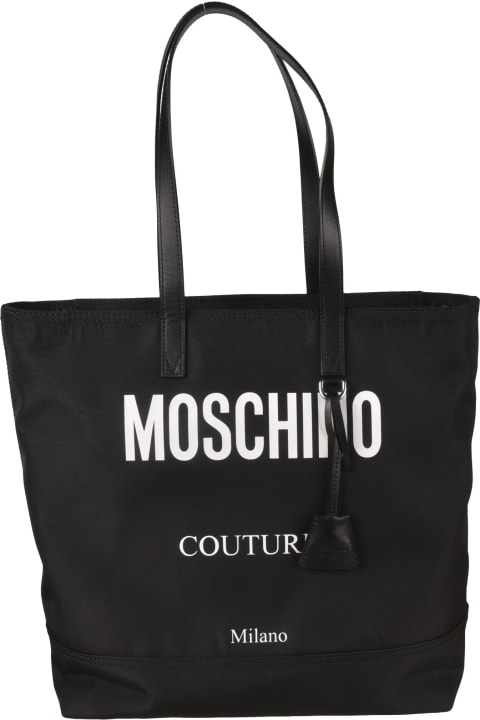 Moschino Totes for Men Moschino Couture Logo Print Tote