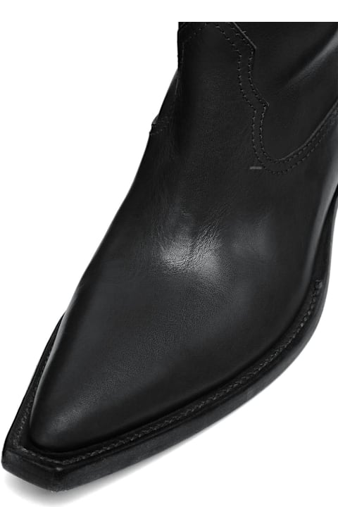 Maison Margiela Leather Western Boots