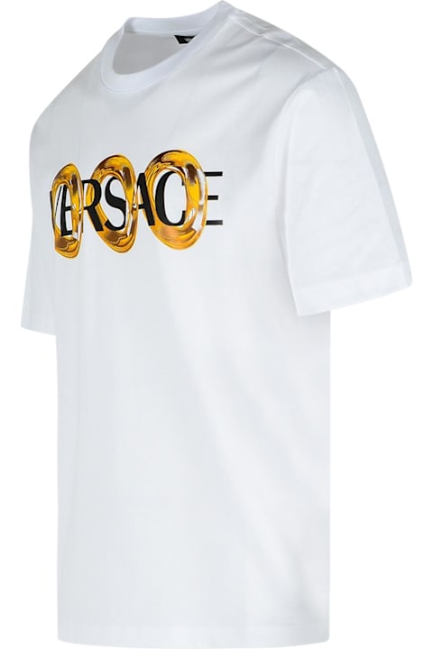 Versace Sale for Men Versace White Cotton T-shirt