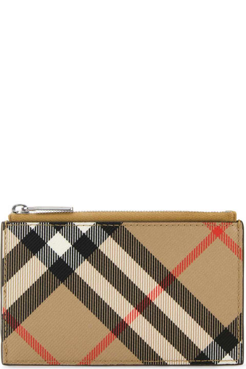 Burberry Accessories for Men Burberry Printed Canvas Check Card Holder