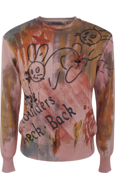 Vivienne Westwood Sweaters for Men Vivienne Westwood Artist Round Neck