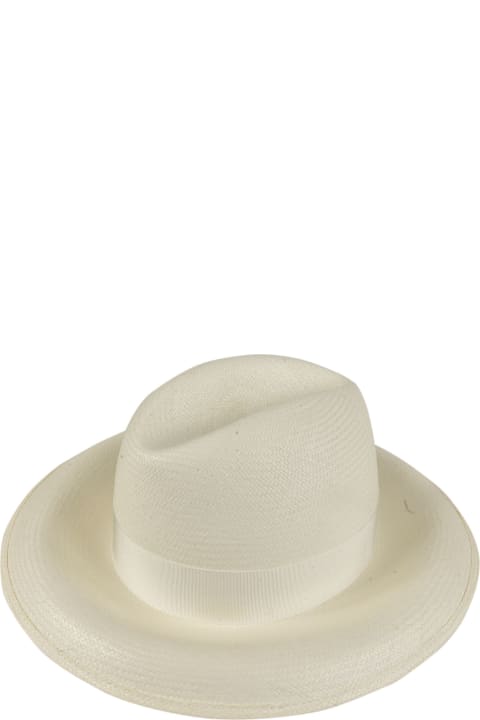 Hats for Women Borsalino Bow Detail Woven Hat