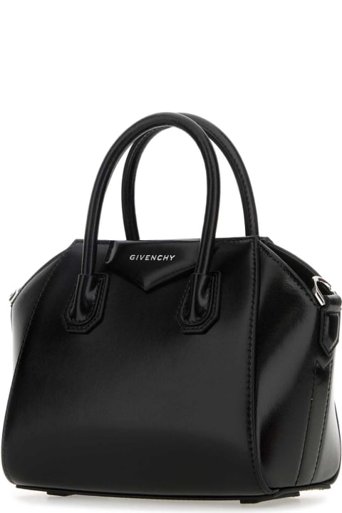 Givenchy Totes for Women Givenchy Black Leather Toy Antigona Handbag