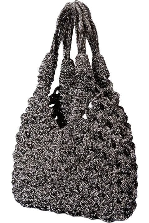 Hibourama Totes for Women Hibourama Black Diamond Small Vannifique Bag