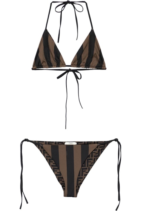 Homeware Fendi Ff Reversible Bikini Set