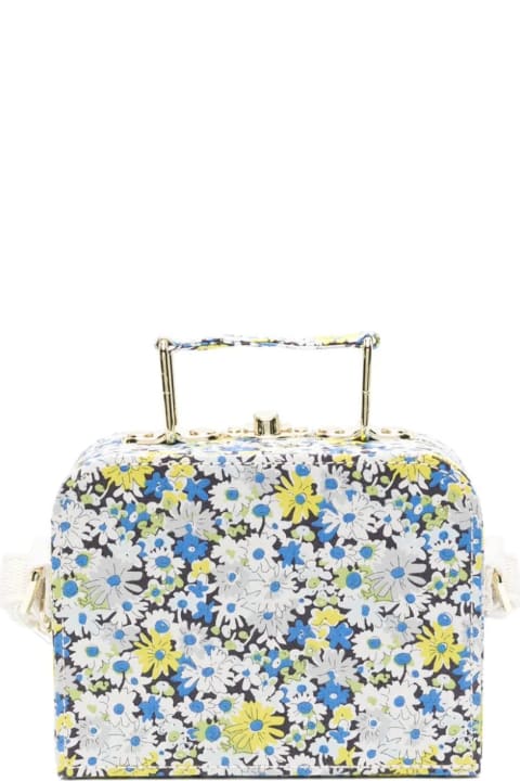 Accessories & Gifts for Baby Girls Bonpoint Aimane Valise Bag In Blue Flowers