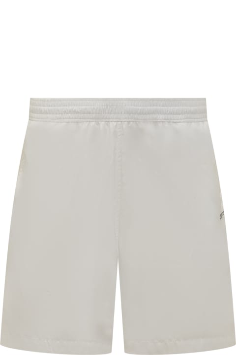Off-White Swimwear for Men Off-White Swimshorts With Scribble Motif