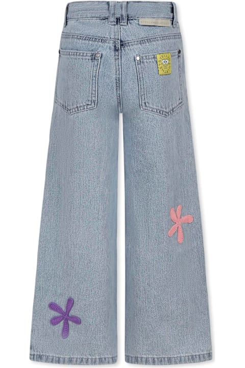 Homeware Stella McCartney Kids Denim Jeans For Girl With Spongebob