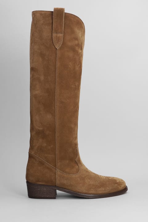 Texan Boots In Leather Color Suede