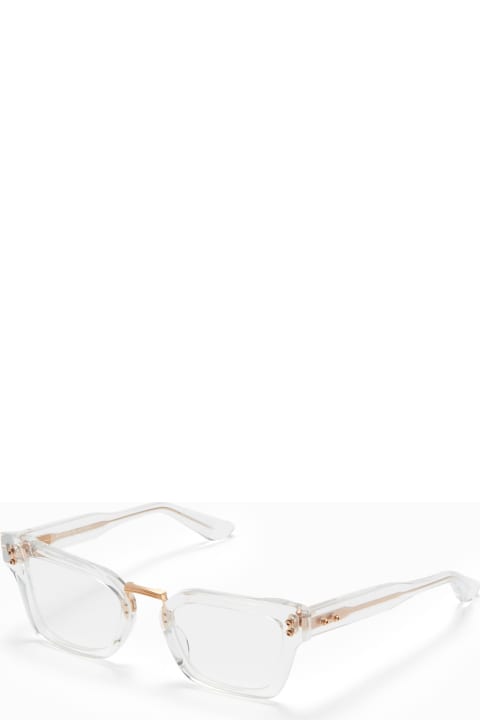 Akoni Eyewear for Women Akoni Luna - Crystal Clear / Brushed White Gold Rx Glasses
