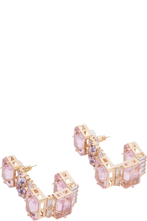 Earrings for Women Ermanno Scervino Earrings With Pink Stones