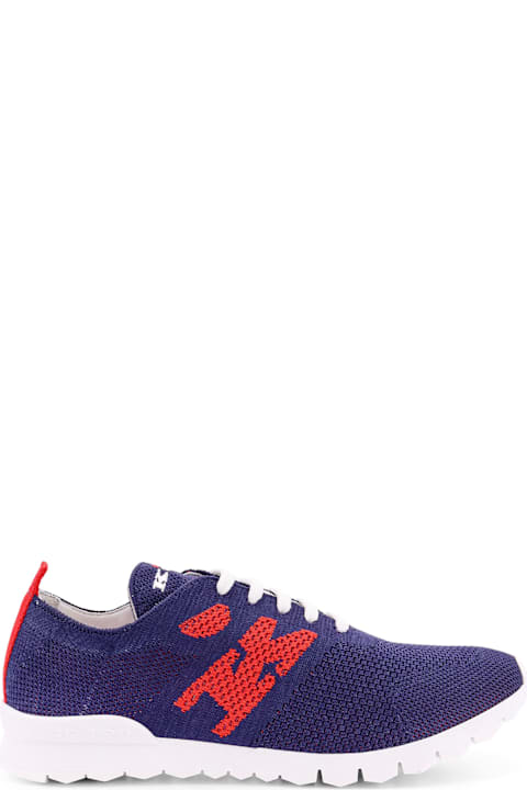 Kiton Sneakers for Men Kiton Knit Sneakers With Lateral Monogram