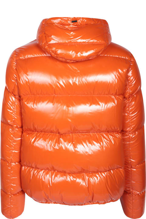 Herno for Men Herno Orange Gloss Bomber Jacket