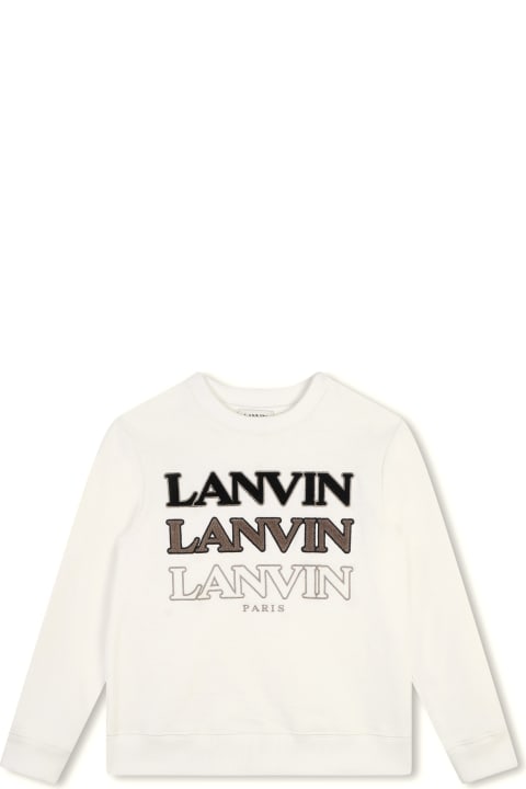 Lanvin Sweaters & Sweatshirts for Boys Lanvin Felpa Con Logo