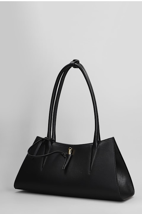 Mugler for Women Mugler Shoulder Bag In Black Leather