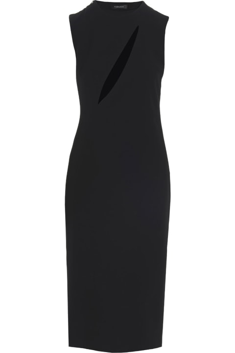Versace Clothing for Women Versace Sleeveless Midi Dress With Cutouts