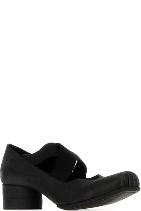 Uma Wang Black Leather Pumps