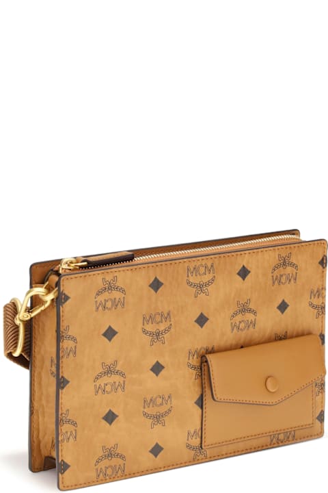 MCM for Kids MCM Aren Canvas Shoulder Bag