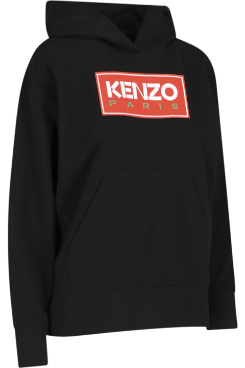 Kenzo Fleeces & Tracksuits for Women Kenzo Logo Embroidered Hoodie