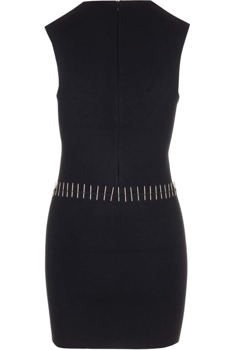 Alaia for Women Alaia Squaredneck Cut-out Detail Mini Dress