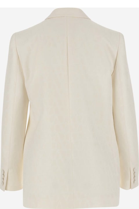 Valentino Coats & Jackets for Women Valentino Crepe Couture Toile Iconographe Blazer