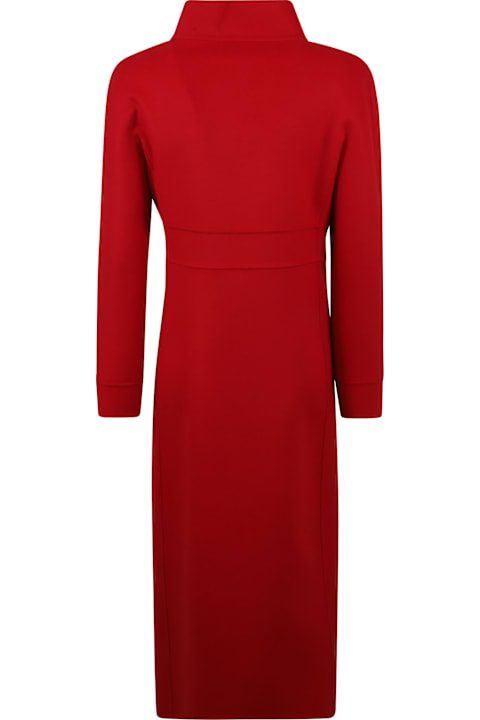 Valentino Garavani معاطف وجواكت لـ السيدات Valentino Garavani Red Virgin Wool Blend Coat