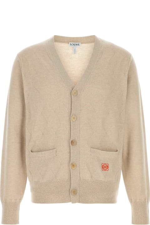 أدوات منزلية Loewe Sand Wool Blend Cardigan
