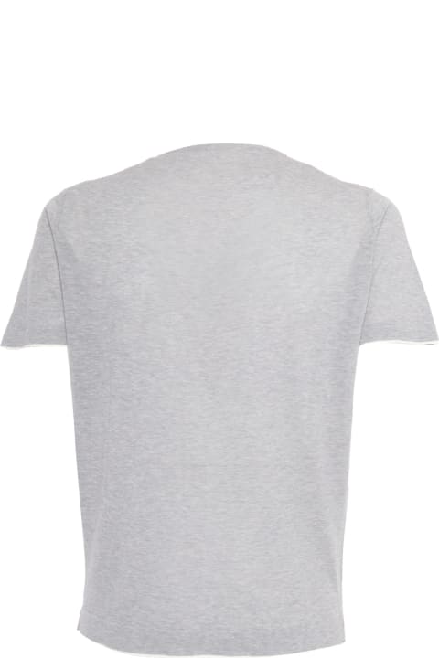 L.B.M. 1911 Clothing for Men L.B.M. 1911 Gray Stretch Cotton T-shirt