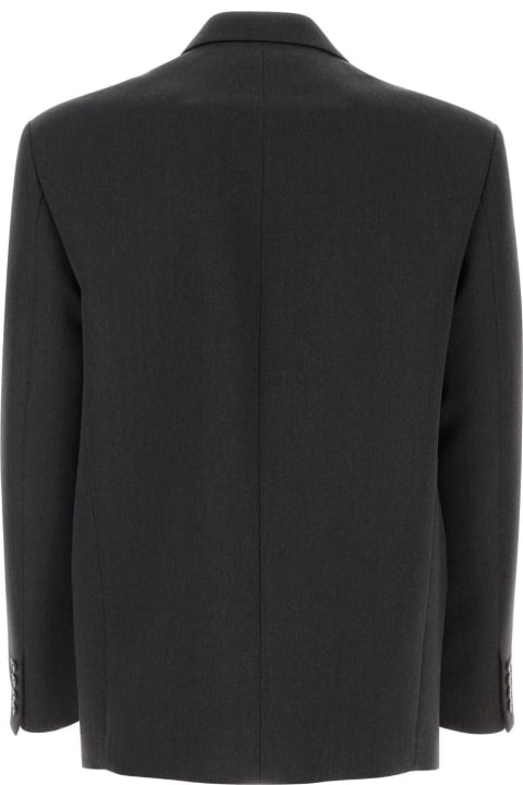 Valentino Garavani Coats & Jackets for Men Valentino Garavani Graphite Wool Blazer