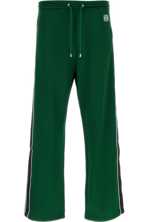 Loewe Pants for Men Loewe Green Polyester Blend Joggers