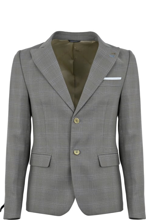Beige Jacket With Micro-pattern