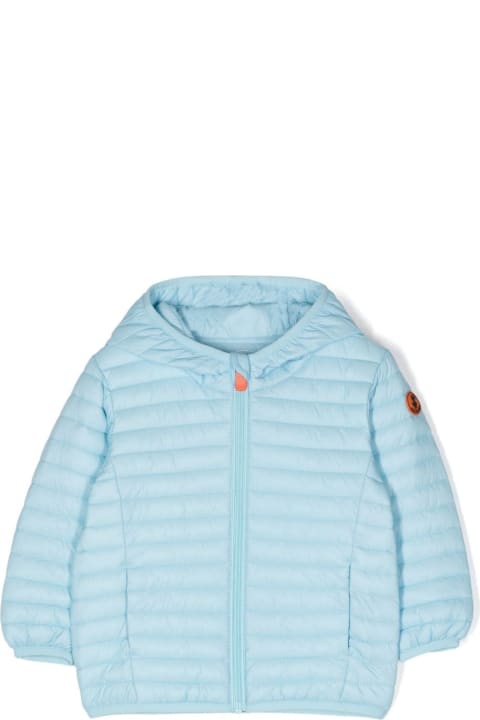 Fashion for Baby Boys Save the Duck Light Blue Nene Lightweight Down Jacket