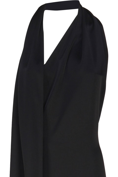 Homeware Loewe Black Satin Long Dress