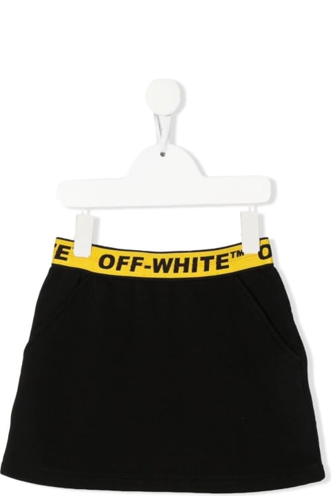 Off-White for Kids Off-White Black Cotton Skirt