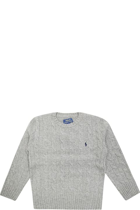 أدوات منزلية Ralph Lauren Logo Embroidered Long-sleeved Jumper