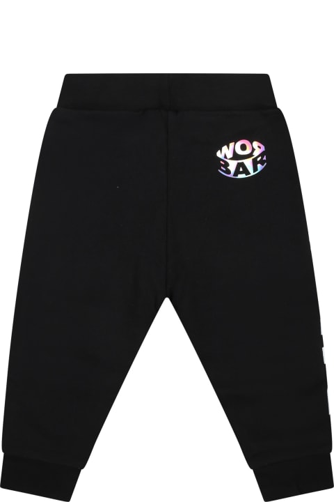 Barrow Bottoms for Baby Girls Barrow Black Trousers For Babies With Logo
