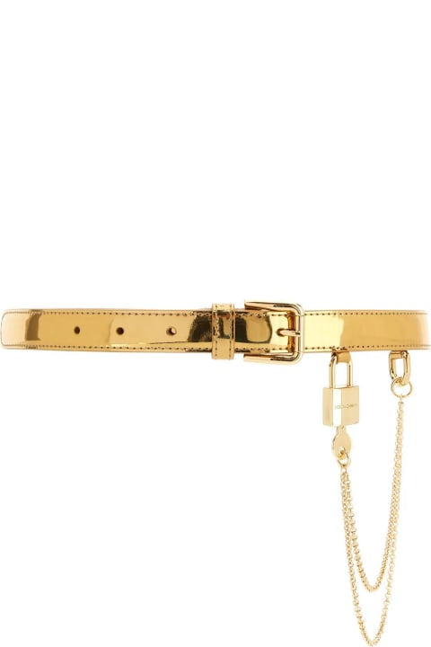 Golden Leather Belt