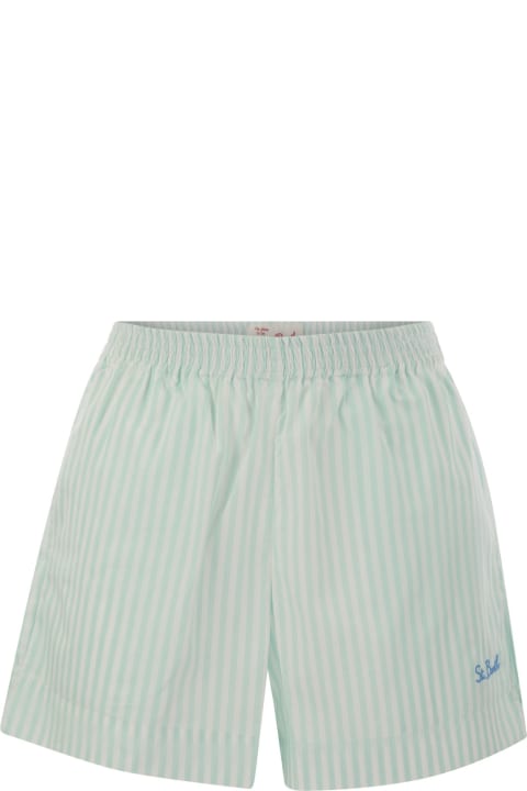 MC2 Saint Barth Pants & Shorts for Women MC2 Saint Barth Meave - Striped Cotton Shorts