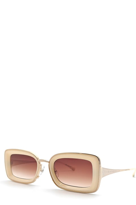 M3124 - Brushed Gold / Milk White Sunglasses