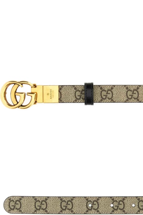 Belts for Women Gucci Gg Supreme Fabric Reversible Belt
