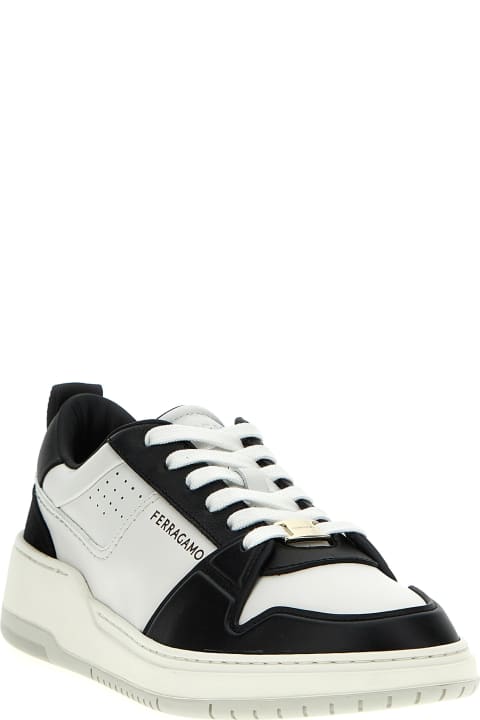 Ferragamo Shoes for Men Ferragamo Two-tone Leather Sneakers