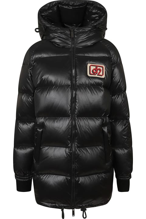 Fashion for Women Dsquared2 Logo Patched Puffer Jacket