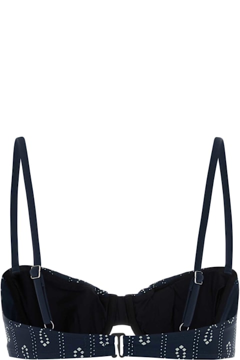 أدوات منزلية Tory Burch Printed Stretch Nylon Bikini Top