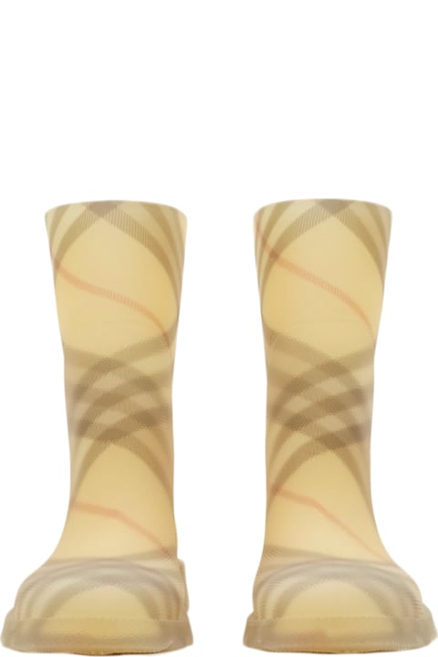 Shoes for Girls Burberry Marsh Check Rubber High Boots
