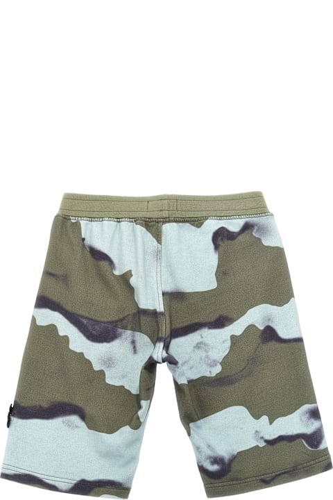 Stone Island Junior for Kids Stone Island Junior Logo Badge Bermuda Shorts