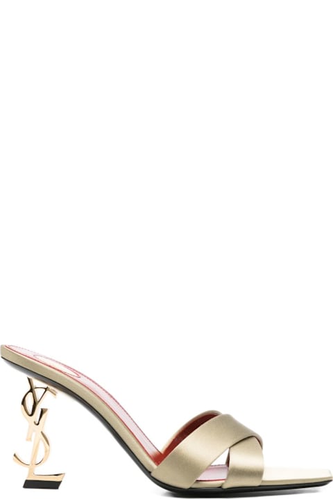 Saint Laurent Opyum Satin Sandals